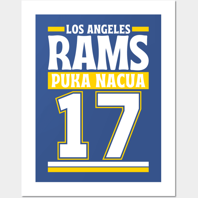 Los Angeles Rams Nacua 17 American Football Edition 3 Wall Art by Astronaut.co